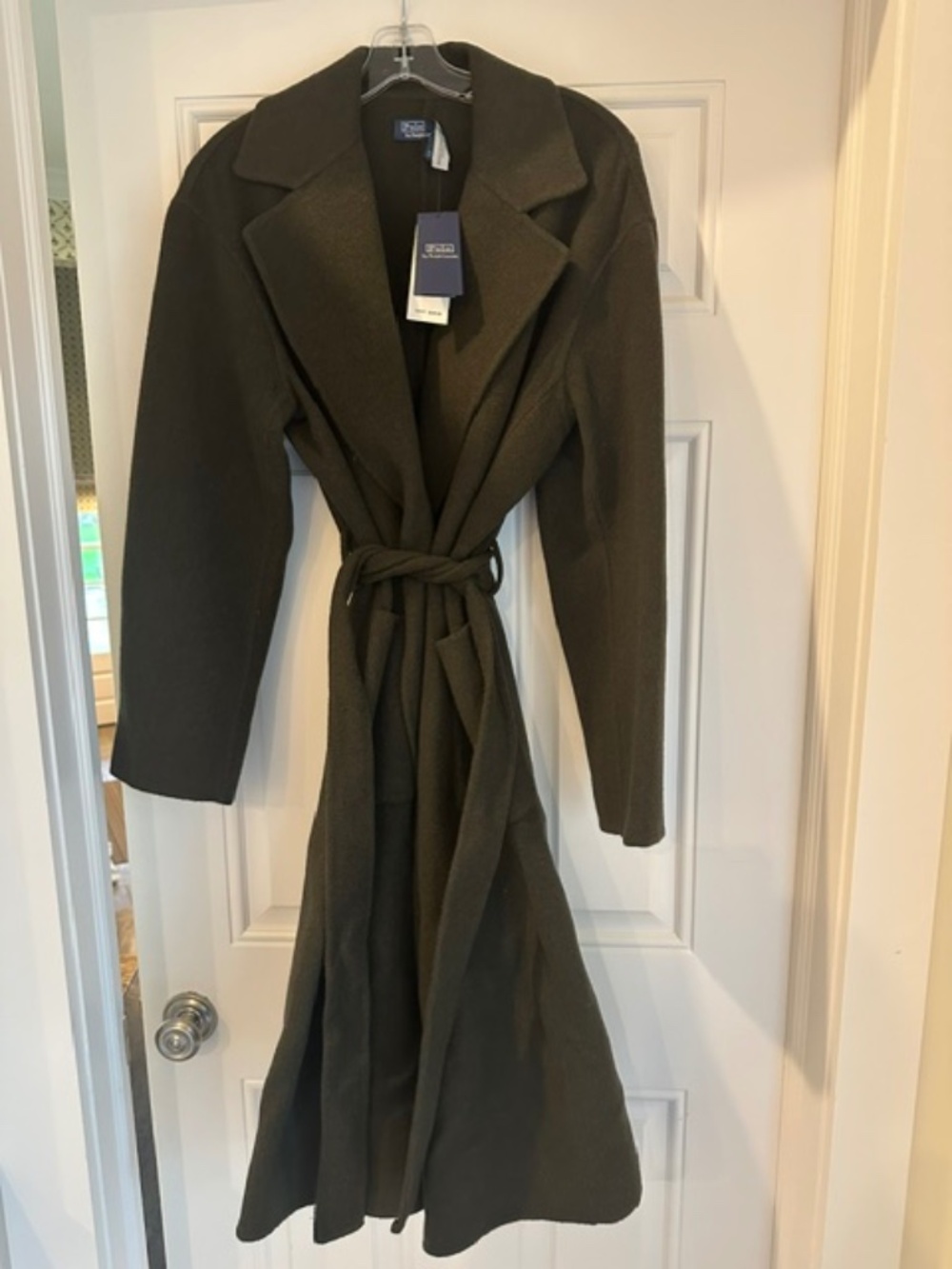 Polo Ralph Lauren green wool coat Sz Small NEW WITH TAGS